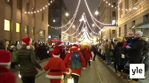 Svenska Yle live: Bildkavalkad från luciatåget i Helsingfors: 13.12.2019 19.00