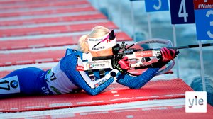 Världscupen i skidskytte, damernas stafett (svenskt referat): 14.12.2019 13.49