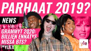 BILLIE EILISHIN ENNÄTYS, LIL NAS XN EP:KÖ VUODEN LEVY & MISSÄ BTS? GRAMMYT 2020: 02.01.2020 14.30