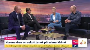 Koronakaaos sekoitti pörssit - "Koronavirus tulee vaikuttamaan taloudelliseen käyttäytymiseen, talous on psykologiaa": 10.03.2020 08.12