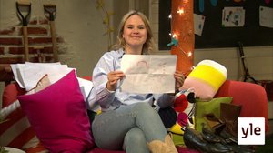 Malin visar teckningar från BUU-klubbisar: 23.05.2020 00.15