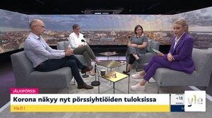 Pörssiyhtiöiden tulosten koronavaikutus. Yhdysvalloissa korona sulkee taloutta. Matkailu elpyy ja ravintolarajoituksia puretaan. Elvytysrahastosta apua EU:n talouteen: 14.07.2020 08.30