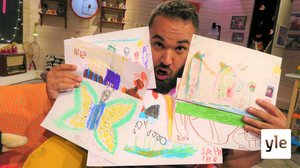 Emil tittar på teckningar (S): 30.08.2020 16.02