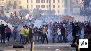 Beirutin keskustassa on käynnissä suuri mielenosoitus: 08.08.2020 22.53