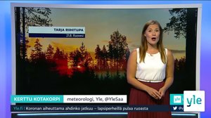 Sääennuste klo 7.40: 21.08.2020 07.47