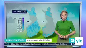 Sääennuste klo 7.40: 24.08.2020 07.45