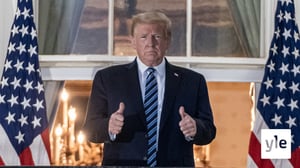 Koronaa sairastava Trump palasi Valkoiseen taloon: 06.10.2020 09.46