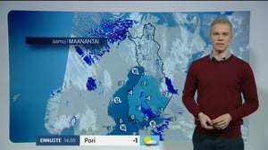 Sääennusteita: Sääennuste klo 9.00: 08.01.2018 09.00