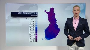 Sääennusteita: Sääennuste klo 18 (S): 22.01.2018 18.28