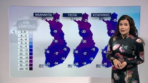 Sää: Sääennuste klo 18 (S): 18.02.2018 18.12