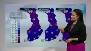 Sää: Sääennuste klo 18.00 (S): 19.02.2018 18.34