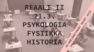 Abitreenit: Reaali II, yo-koelähetys, kevät 2018: 21.03.2018 19.29