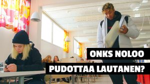 Onks noloo 2018 video: Onks noloo pudottaa lautanen?: 04.04.2018 12.00