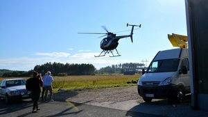 Lokalt live: Så här fäller man träd med en såghelikopter: 18.04.2018 14.32