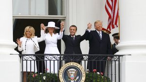 Presidentit Trump ja Macron tapaavat Washingtonissa: 24.04.2018 20.38