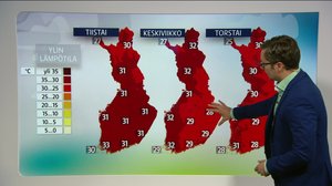 Sääennuste klo 7.00: 17.07.2018 07.43