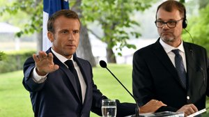 Presidentti Emmanuel Macron tapaa iltapäivällä pääministeri Juha Sipilän: 30.08.2018 16.12