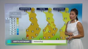 Sääennuste klo 18: 09.09.2018 18.50