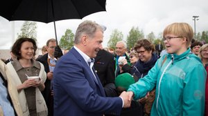 Presidenttiparin kansalaistapaaminen Vaasassa: 01.11.2018 18.47