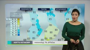 Sääennuste klo 7.00: 03.12.2018 07.32