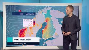 Sääennuste klo 18.00: 31.12.2018 18.35