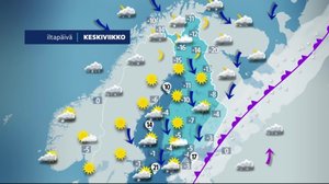 Sääennuste klo 7.00: 02.01.2019 07.46