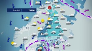 Sääennuste klo 7.00: 08.01.2019 07.40