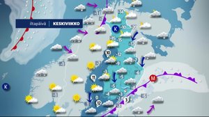 Sääennuste klo 7.00: 09.01.2019 07.28