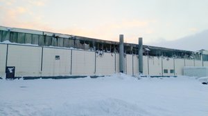 Lokalt live: En häftig brand drabbade en av produktionshallarna vid Närpes Trä och Metall på söndagskvällen: 04.02.2019 10.50