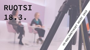 Abitreenit: Ruotsi, yo-koelähetys, kevät 2019: 18.03.2019 19.27