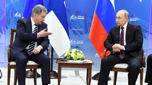 Presidentti Sauli Niinistö kommentoi tapaamistaan presidentti Putinin kanssa: 09.04.2019 17.34