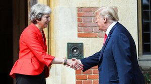 Mayn ja Trumpin lehdistötilaisuus (S): 04.06.2019 16.35