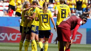 FIFA Dam-VM i fotboll åttondelsfinal SWE - CAN (svenskt referat): 25.06.2019 00.10
