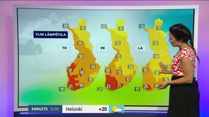 Sääennuste klo 9:00: 01.08.2019 09.30