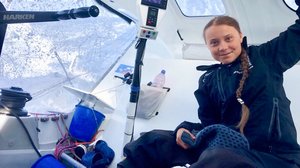 Greta Thunberg saapuu New Yorkiin (S): 28.08.2019 23.36