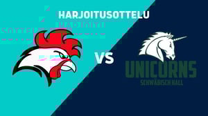 Helsinki Roosters - Schwäbisch Hall Unicorns, Harjoitusottelu - Helsinki Roosters - Schwäbisch Hall Unicorns, Harjoitusottelu 23.4.