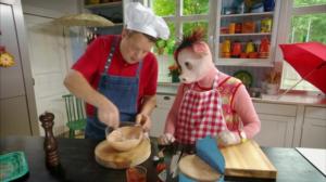 Isa-possu ja Micke Strömsön keittiössä