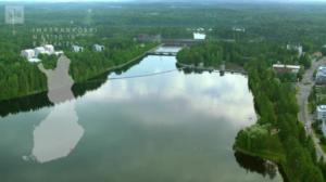 Meidän maamme - Vårt land: Luonnonvoimat valloillaan! Katso ilmasta, kun Imatrankoski avataan ja vesi syöksyy tyhjään kanjoniin