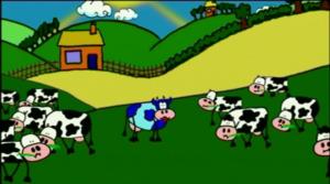 Minipala: Sininen lehmä ja lintubongari