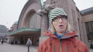 BUU-klubben hälsar: Lisa och Helsingfors järnvägsstation