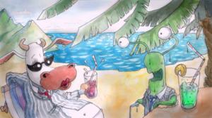 Det förlorade ägget: Semestern får ett plötsligt slut och skurken erkänner sitt brott.