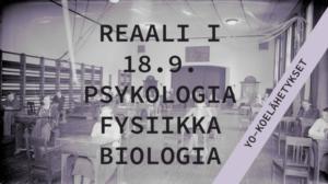 Abitreenit: Abitreenit Reaali I, yo-koelähetys, syksy 2017