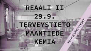 Abitreenit: Reaali II, yo-koelähetys, syksy 2017