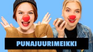 Emma ja Milla testaa: Punainen meikki punajuurella (Nenäpäivä)