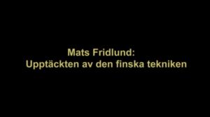 Esitelmämaraton: Mats Fridlund