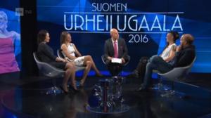 Suomen Urheilugaala: alkulämpö: 09.01.2016 18.00