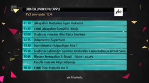 Urheiluviikonloppu: 17.04.2016 11.00