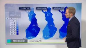 Sääennusteita: Sääennuste klo 18.00 (S): 02.01.2016 18.13