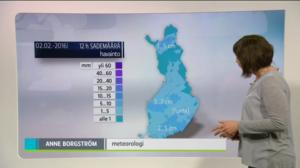 Sääennusteita: Sääennuste klo 18.00 (S): 02.02.2016 18.36