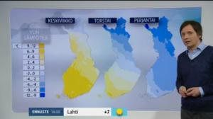 Sääennusteita: Sääennuste klo 9:00 (S): 16.03.2016 09.37